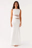 Cut Out Lace Panel Sleeveless Bodycon Dress