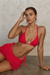 Striped Tie Sexy Three Piece Swim Set