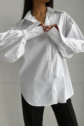 French Relaxed Puff Sleeve Blouse