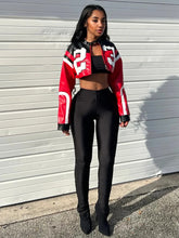 Colorblock Bare Midriff Jacket