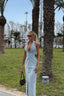 Slim Fit Button-Up Denim Dress