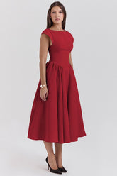 Fitted Waist Defining Party Dress