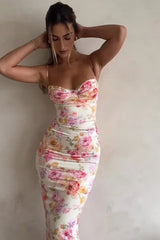 Spaghetti Strap Floral Dress