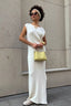 Soft Minimalist Solid Slim-Fit Cami Sweater Dress