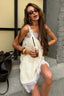 Lace Trim Cami Panel Fit Lace Dress