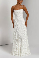 Sexy Backless Chiffon Maxi Dress