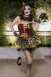 Vampire Circus Clown Halloween Costume