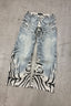 Tiger Graphic Washed Wide Leg Jeans