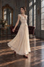 Sheer Lace V Neck Elegant Maxi Dress