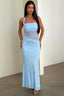 Halter Lace Low-Cut Backless Mesh Cutout Lace Dress
