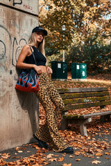Leopard Print Flare Pant