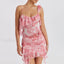 Hit Color Slim Skirt Two Piece Set PINK VEST / S
