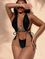Mini Low Waist Thong One Piece Black / S