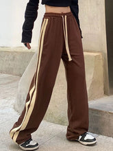 Striped Lace Up Women's Harajuku BF Style Sweatpants
