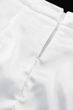 High Waist Fishtail Slit Flowy Slim Fit Skirt