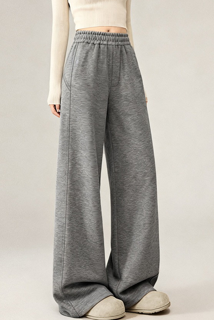 High Waist Narrow Leg Knit Pants