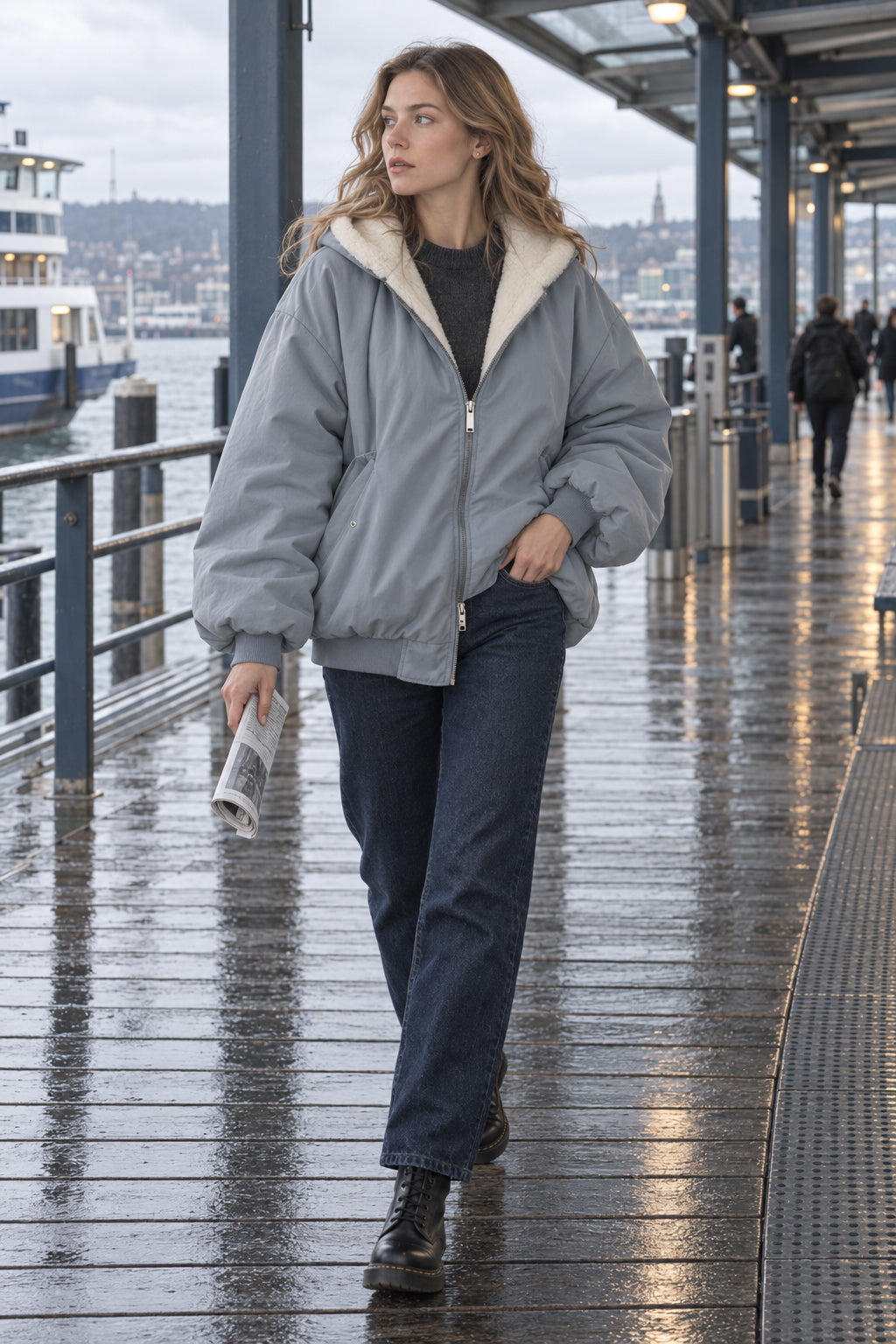 Teddy Reversible Hooded Jacket