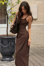 Sleeveless Waist Cinch Bodycon Slip Dress