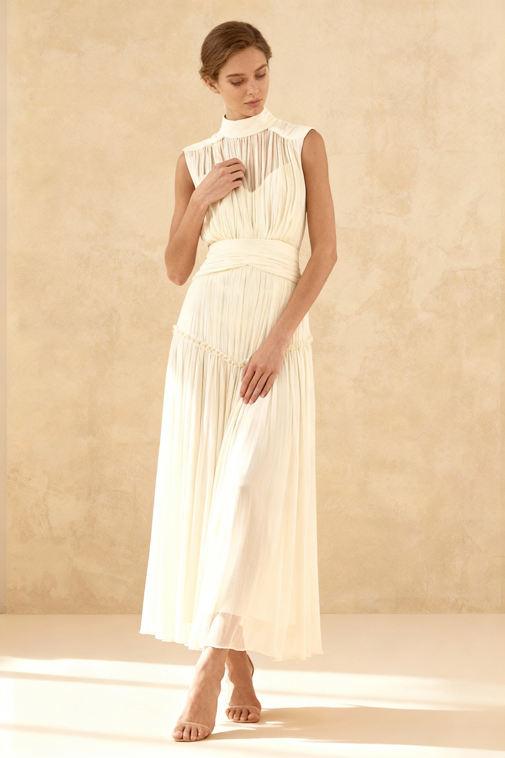Remarkable Moment High Trendy Neck Maxi Dress Secondary image