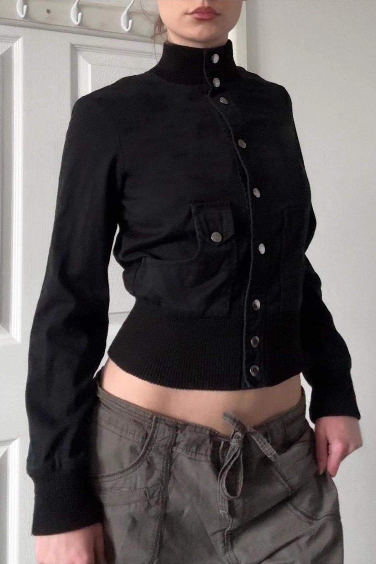 Cropped Belted Cargo Jacket Main image