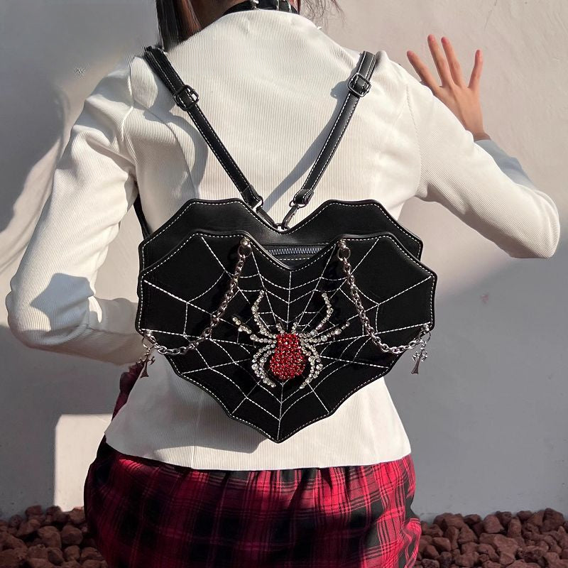 Harajuku Leather Punk Y2K Spider Gothic Lolita Crossbody Bag Main image