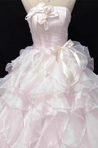 Blush Chiffon Fairy Gown Prom Dress