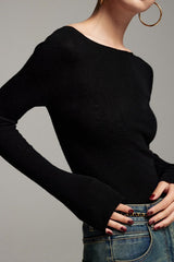 Seamless Silk Touch Crewneck Knit Top