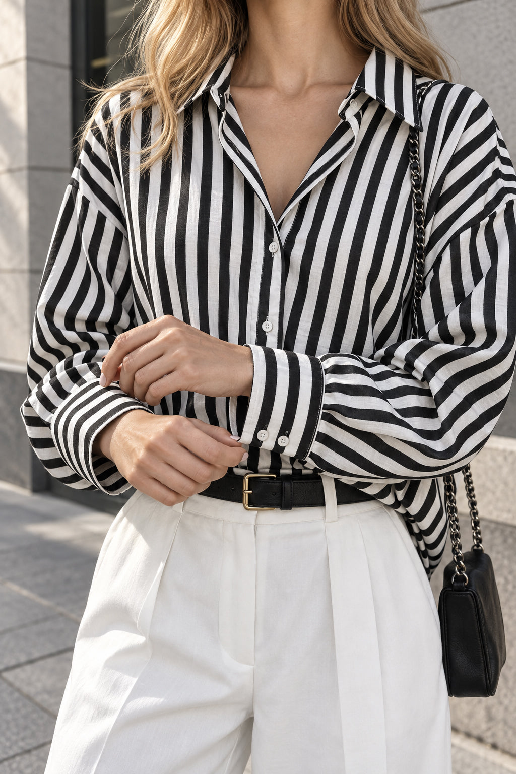 Effortless Charming Pinstripe Shirt