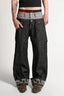 Double Waist Raw Denim Baggy Jeans