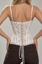 Sexy Lace Sheer Bustier Cami Top