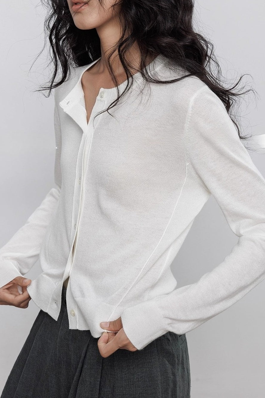 Lightweight Crewneck Knit Top Secondary image