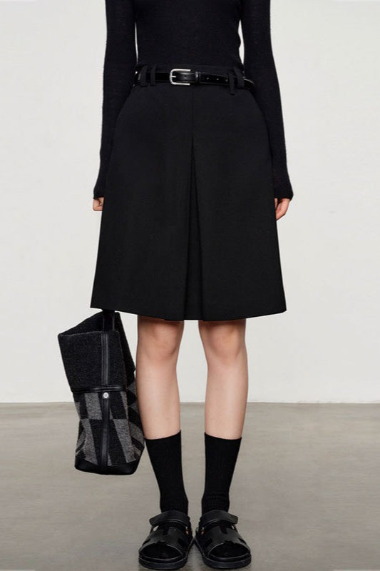 Twill Blazer Style Midi Skirt Secondary image