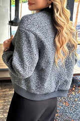 Holiday Style Long Sleeve Button Coat