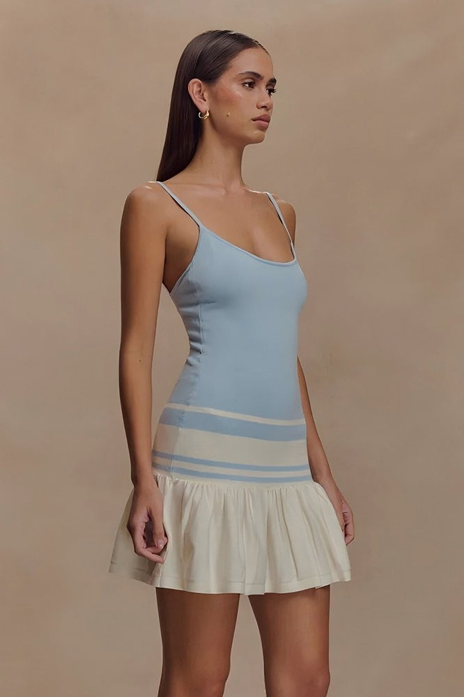 Sultry Color Block Slip Dress Secondary image