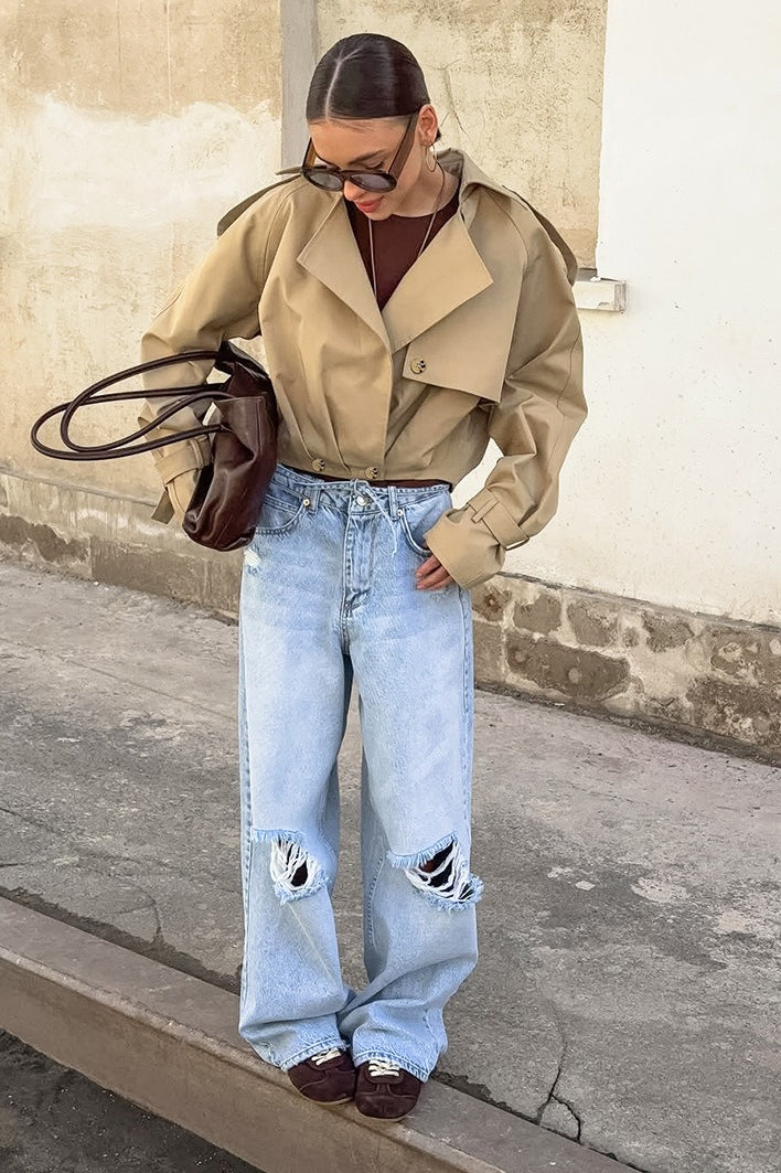 Double Breasted Oversized Utility Coat Secondary image
