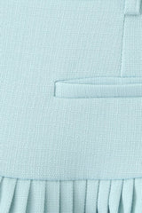 Low Waist Pleated Mini Skirt