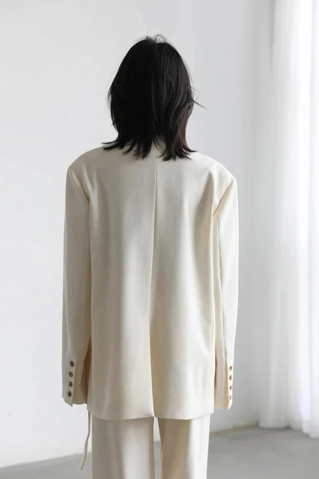 Solid Color Elegant Blazer Secondary image
