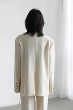 Solid Color Elegant Blazer