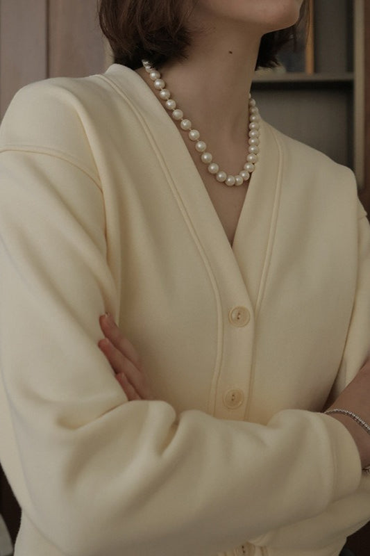 Vintage Cotton V Neck Cardigan Secondary image