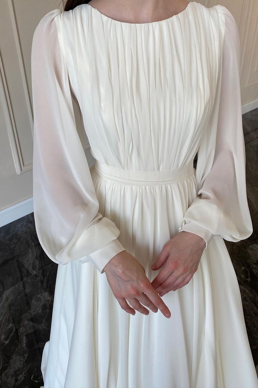 French Tiered Chiffon Prom Dress Secondary image