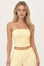 Casual Striped Strapless Pants Set