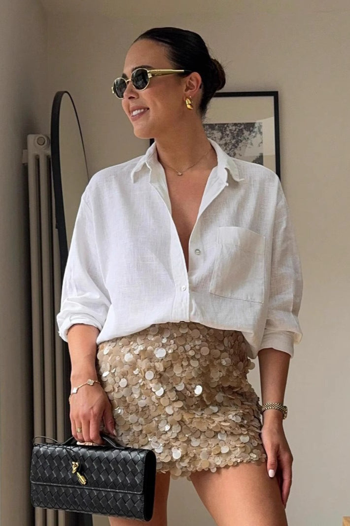 Chic Sequin Slip Mini Skirt Main image