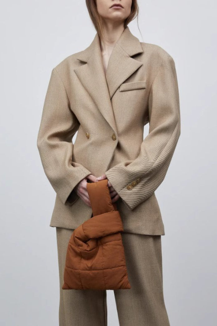 Elevated Relaxed Notch Lapel Blazer Secondary image
