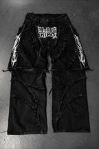 Convertible Zip Off Baggy Denim Jeans