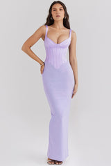 Spaghetti Strap Slit Party Dress