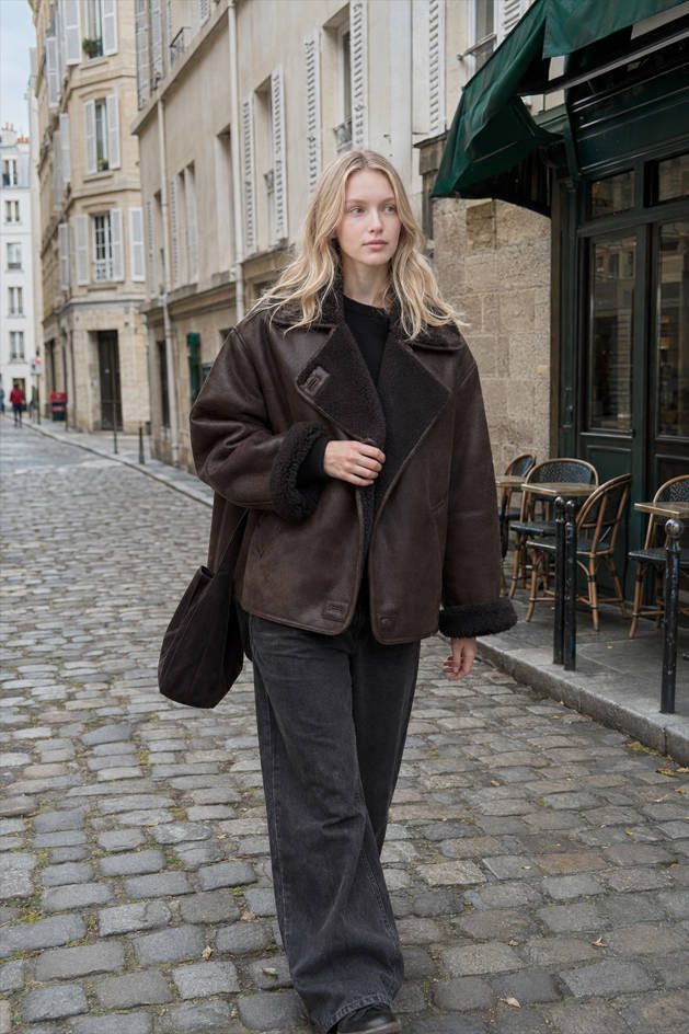 Double-Faced Shearling Jacket