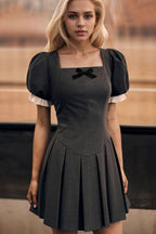 Vintage Fitted A Line Work Dress