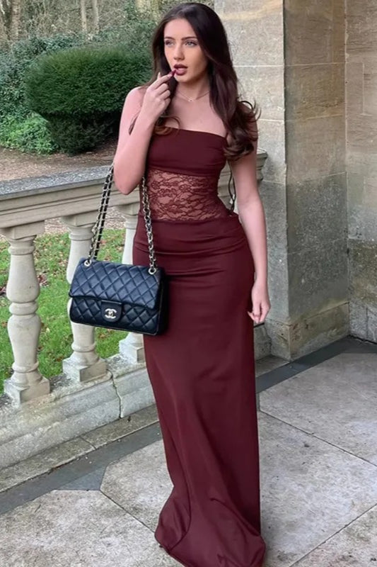 Lace Spaghetti Strap Maxi Dress Secondary image