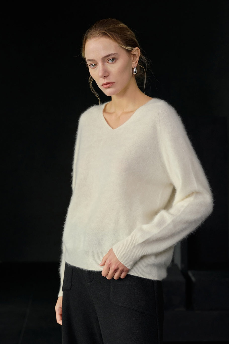 Relaxed Fit Wool Knit Top Secondary image
