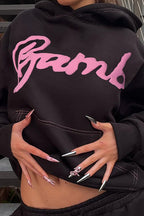 Trendy Letter Print Hoodie